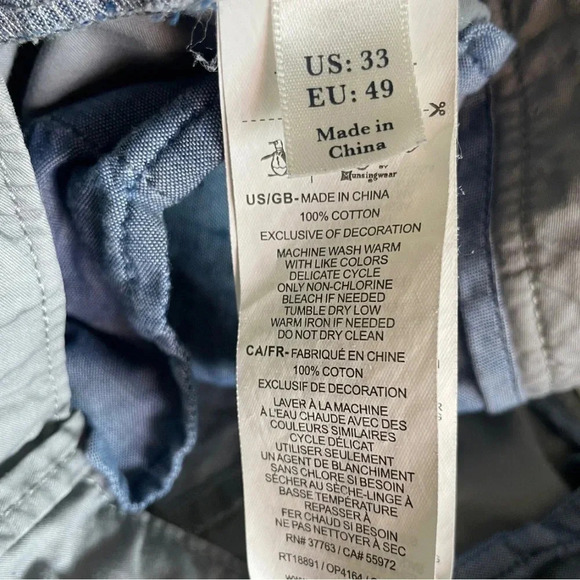 Original Penguin by Munsingwear Gray Shorts | Size 33. 100% Cotton - Picture 5 of 6